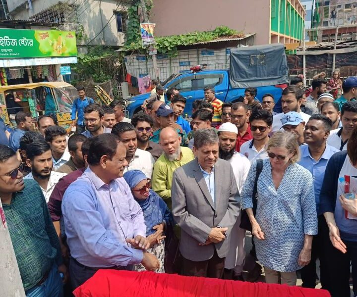 Inauguration Ceremony of Renewal and Raising of Vatikhana Road & Polashpur Road under Climate Change Adapted Urban Development (CCAUD) Programme for Barisal Component Phase-1.